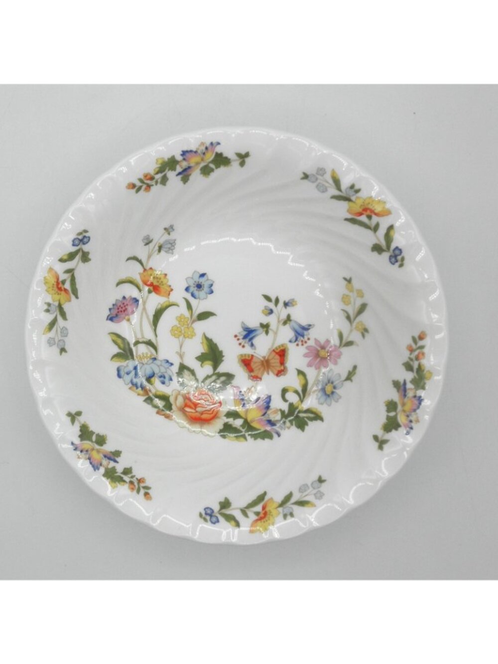 Cottage Garden by John Aynsley & Sons Coupe Cereal Bowls Set of 7 Pattern AYNCOG - Picture 3 of 7
